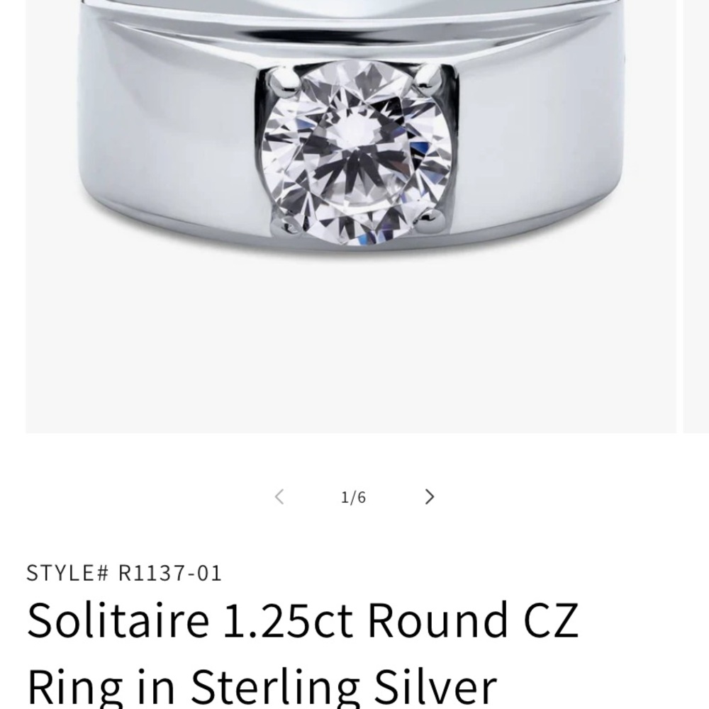 Berricle mens ring size 7